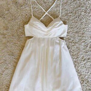 Sky to Moon White Mini Cutout Dress New without tag